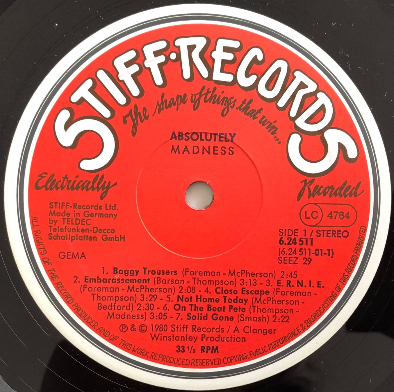 Schallplatten: MADNESS - ABSOLUTELY – Gebraucht aus Poliez-Pittet von Newtown-Records 3