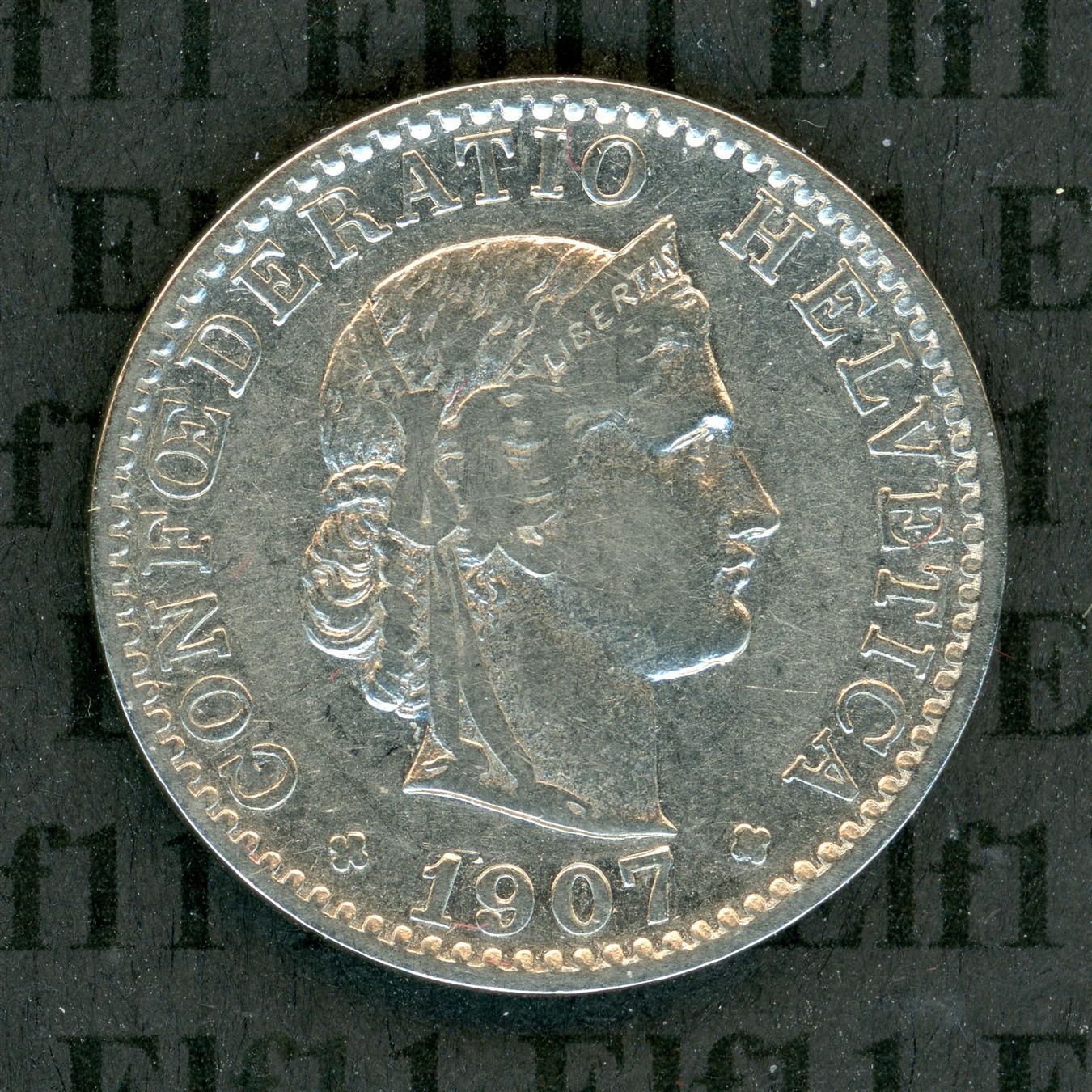 Tutti le monete: CHF___0.20 1907 ss 20 Rappen – Usato da Widnau venduto da Elf11