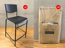 6× IKEA STIG Barhocker