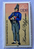 Briefmarken aus DDR (Ostdeutschland) Postuniformen  