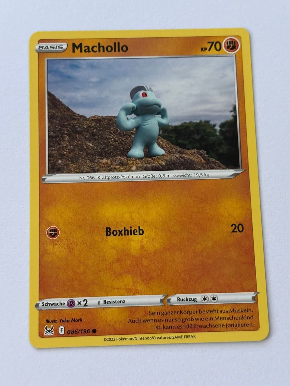 Pokémon Carte collezionabili: Pokemon-Karte Machollo 086/196 – Usato da Herisau venduto da Seyashop1