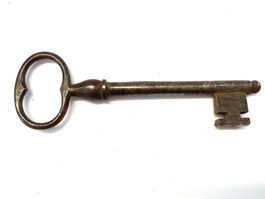 Antiker grösserer, geschmiedeter Buntbartschlüssel Eisen,