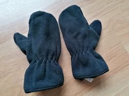 Warme Fleece Fäustlinge Gr. 2.5, schwarz, Winter