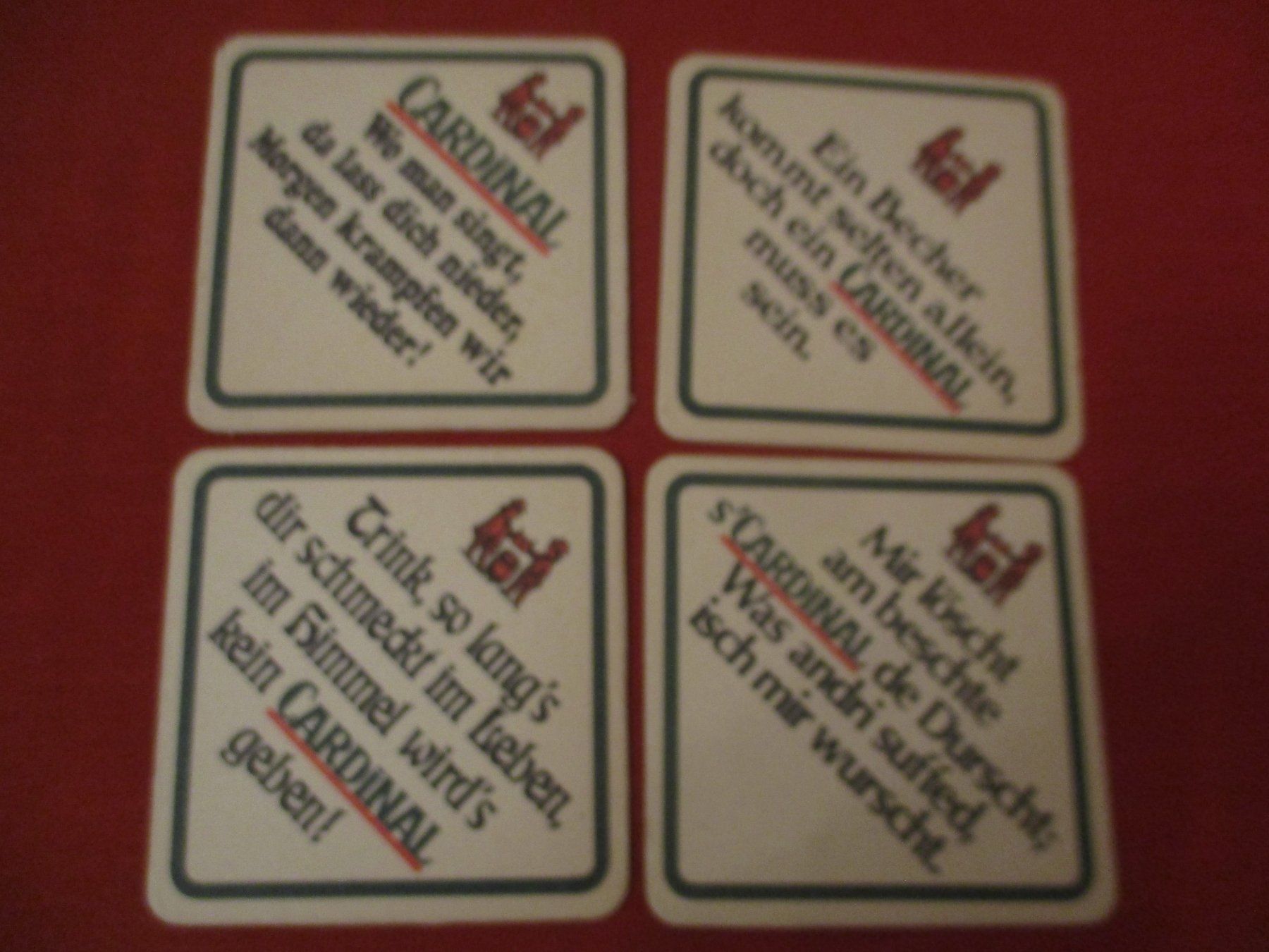 Cardinal Sottobicchieri: Bierdeckel Cardinal – Usato da Birsfelden venduto da alles-muss-raus 1
