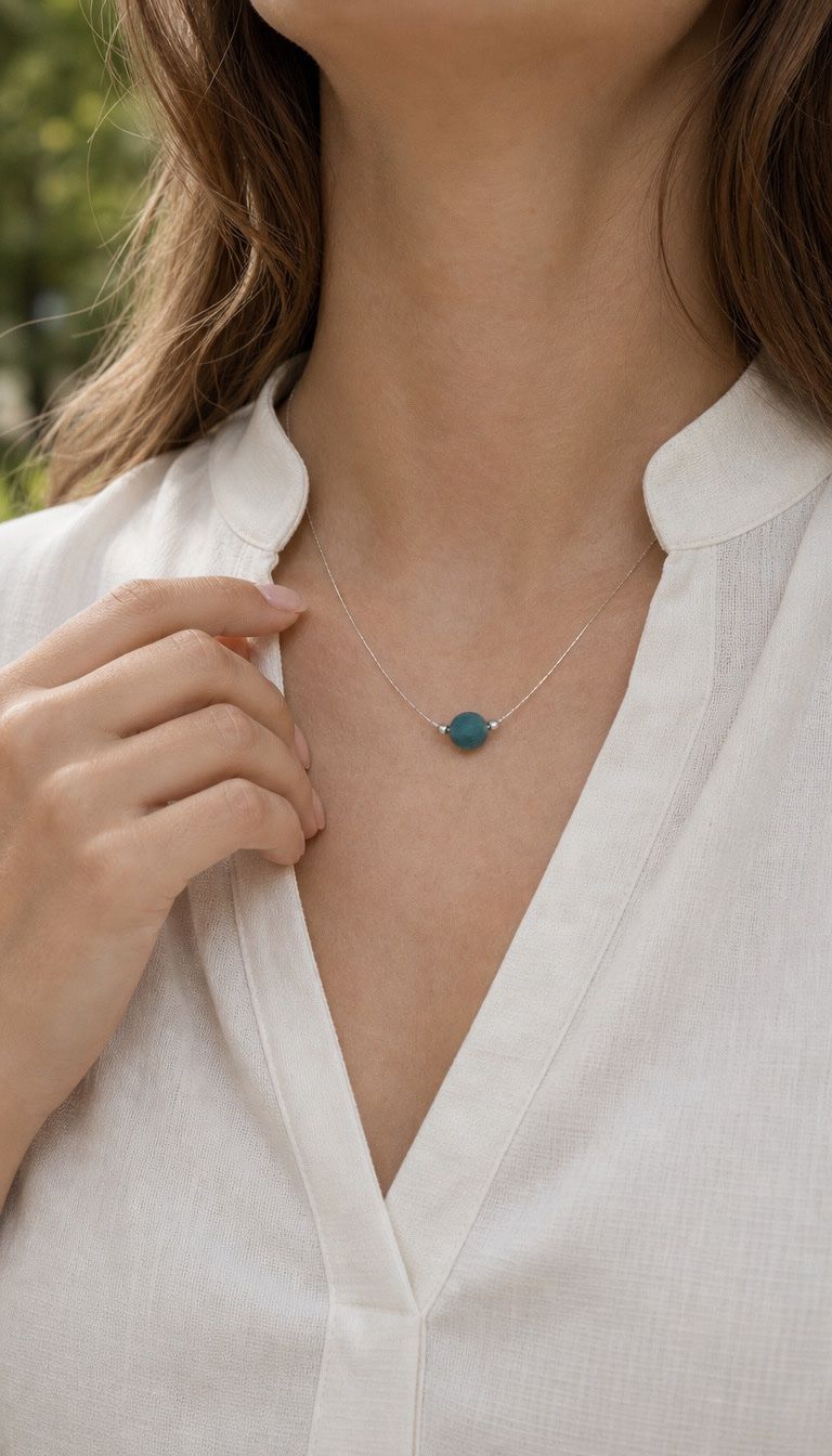 Catenine: Silberkette mit Jade Kugel – Nuovo e nell'imballaggio originale da Ruggell venduto da Shop_Jade 2