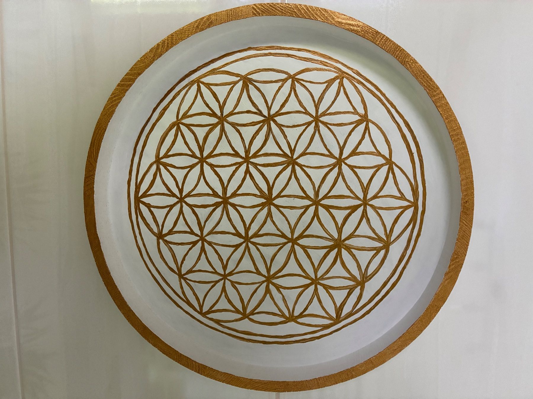 Foto & Immagini: Holzbild Blume des Lebens, handmade, 30cm – Usato da Frick venduto da sandra037