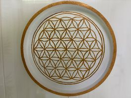 Holzbild Blume des Lebens, handmade, 30cm