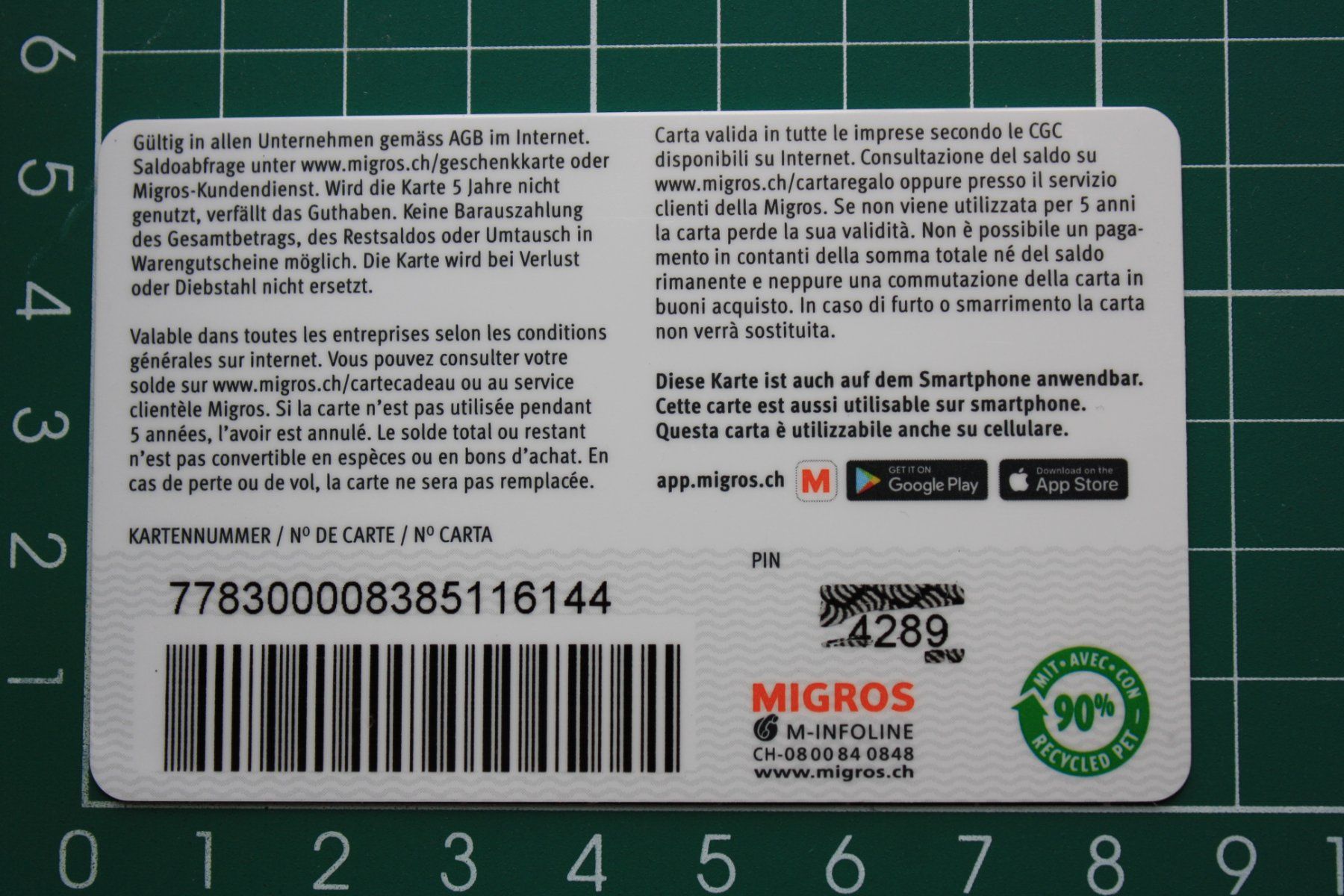 Cartoline: geschenkkarte – Usato da Laupen BE venduto da Gufi57 1