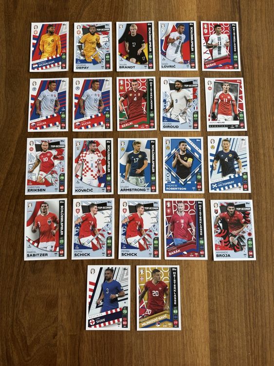 Topps Carte collezionabili: 22 Topps Match Attax EURO 2024 Karten – Nuovo (secondo la descrizione) da Zürich venduto da wtpooh