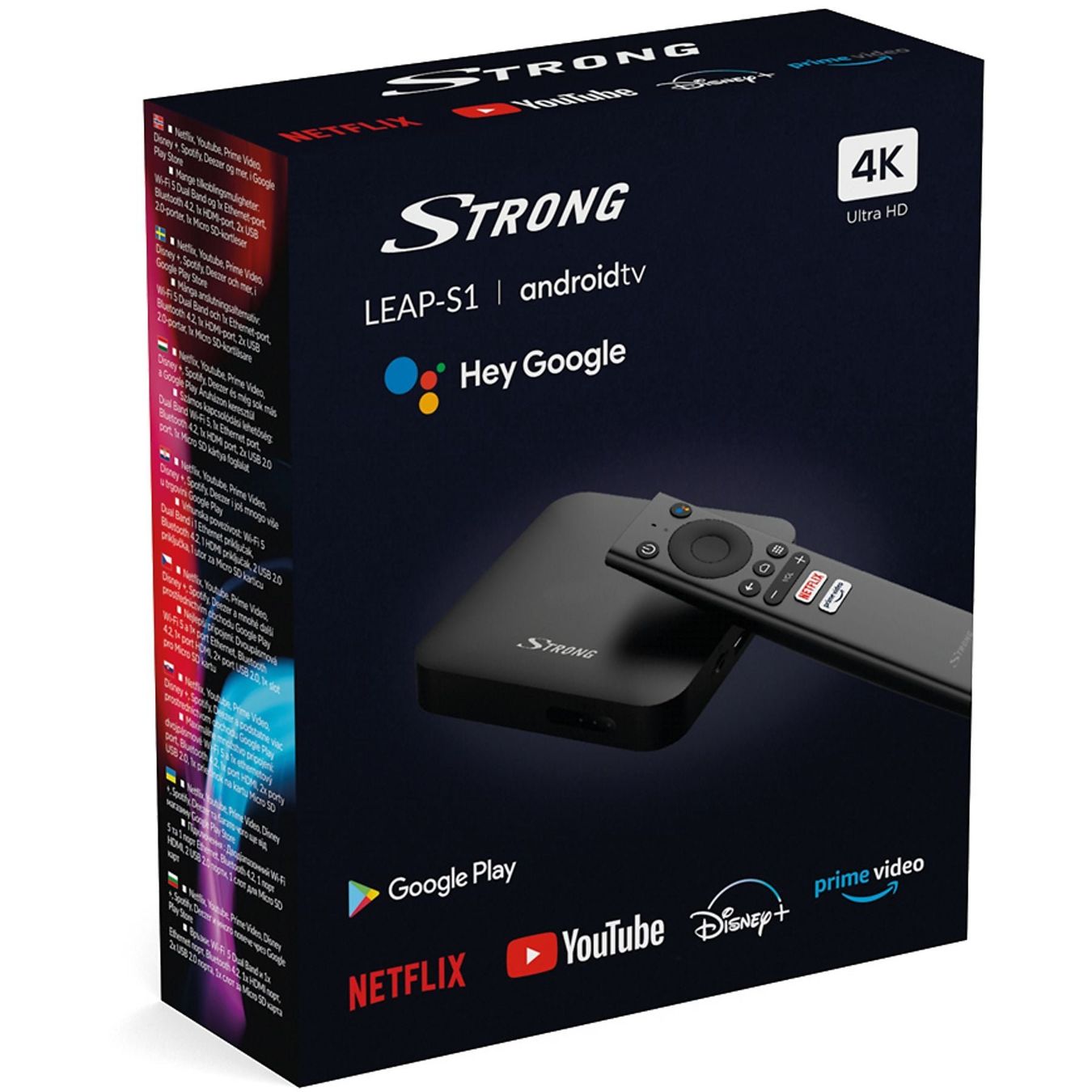 Google Lettore multimediale & Streamer: STRONG LEAP-S1 4K UHD Box androidtv, Schwarz – Usato da Bitsch venduto da Melando 3