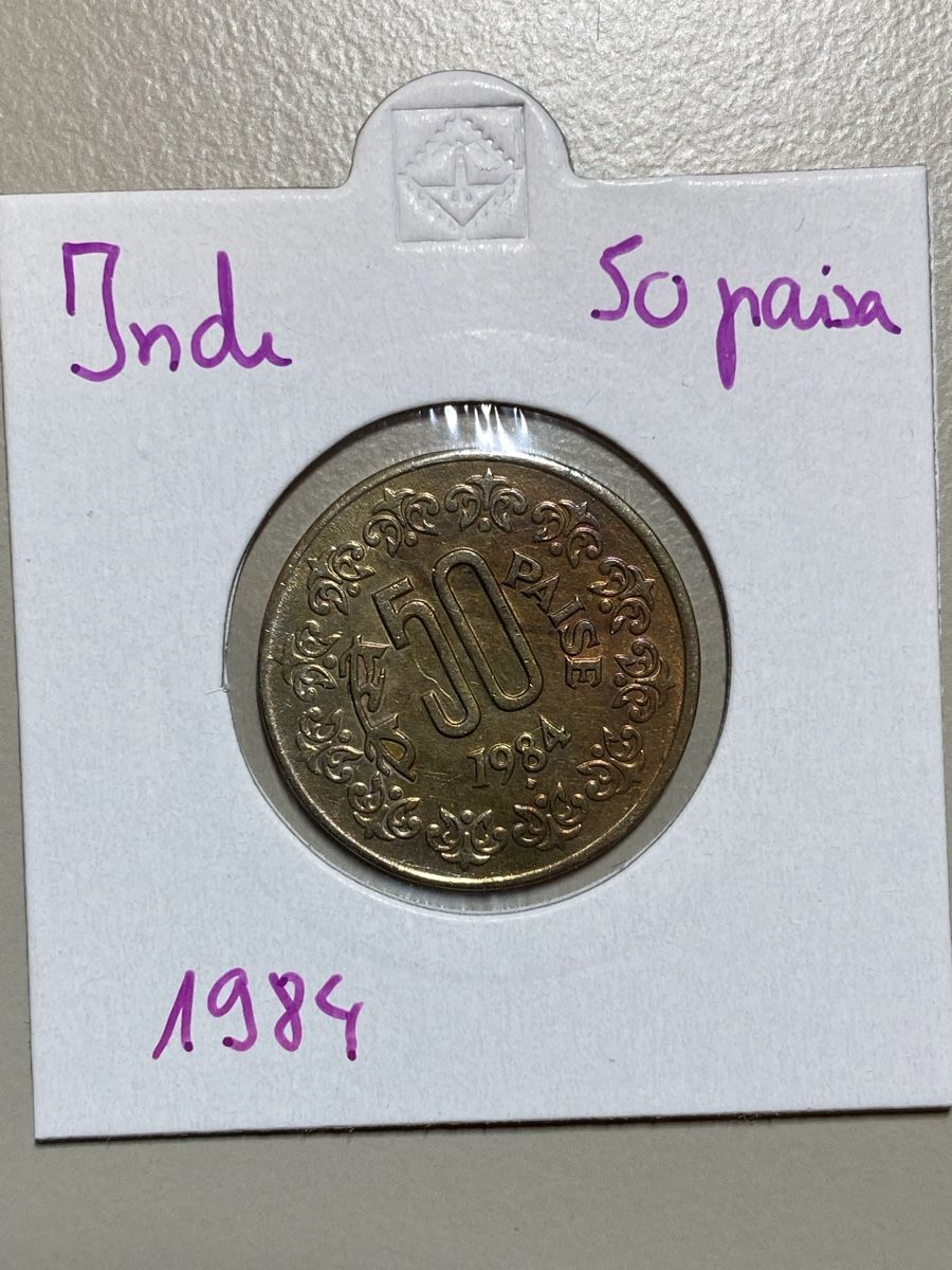 Tutti le monete: Inde - 50 paise - 1984 – Usato da Payerne venduto da Mike1682