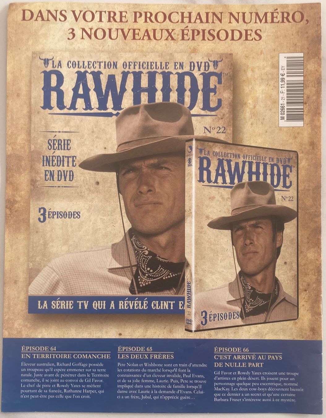 Tutti i DVDs: CLINT EASTWOOD - RAWHIDE N°21 – Usato da Poliez-Pittet venduto da Newtown-Records 2