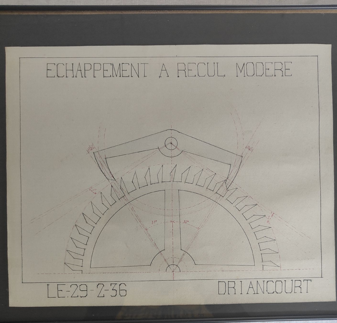 Dipinti: Anciens dessins d'échappements horloger – Usato da Courtelary venduto da Mini610