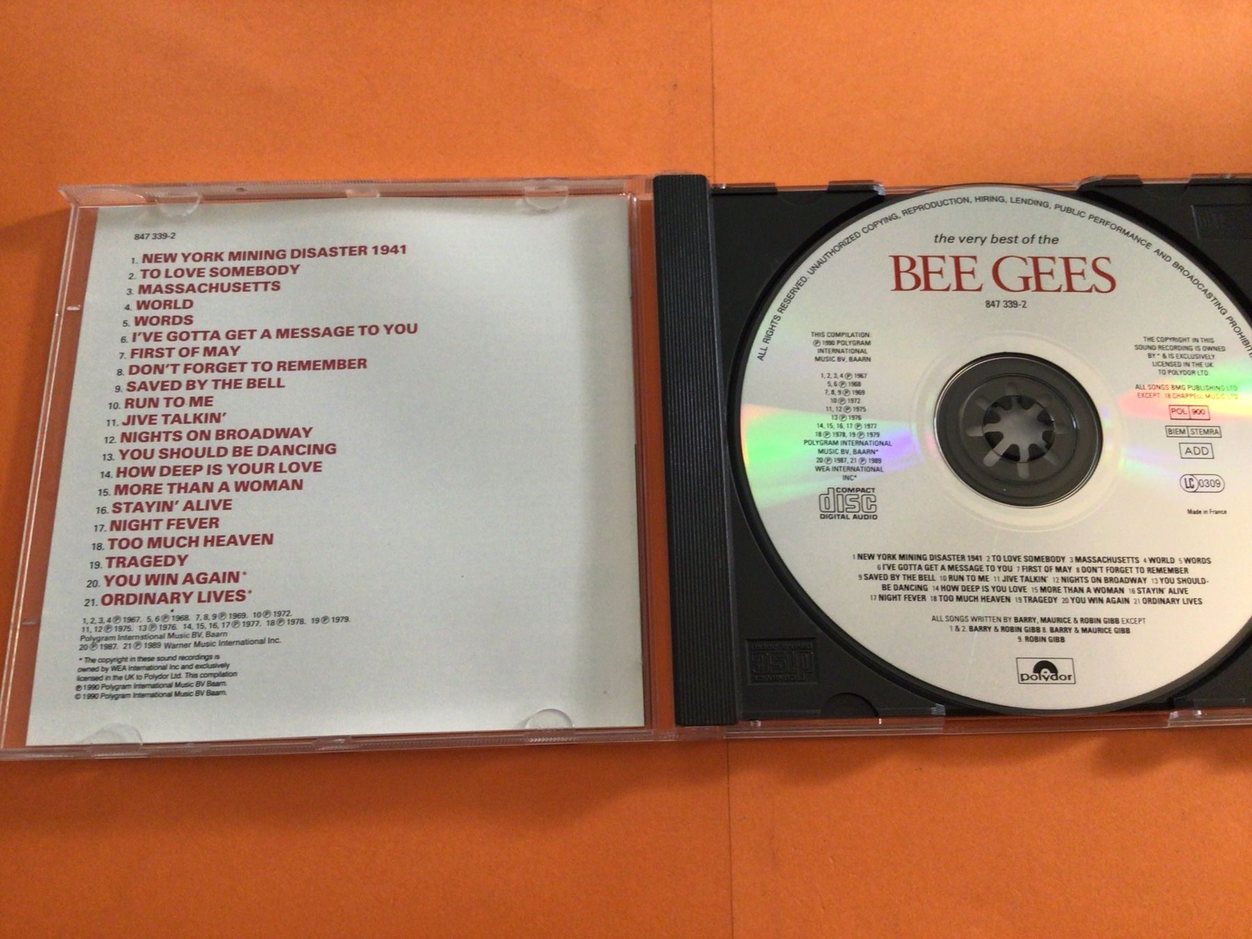 Bee Gees - The very best of - CD,1990 (Gebraucht) in Steinach für CHF 3
