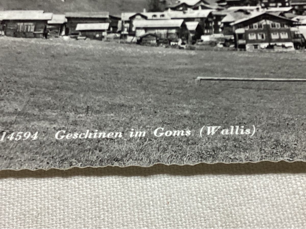 Cartoline postali: Geschinen im Goms – Usato da Luc (Ayent) venduto da Rebouille 1