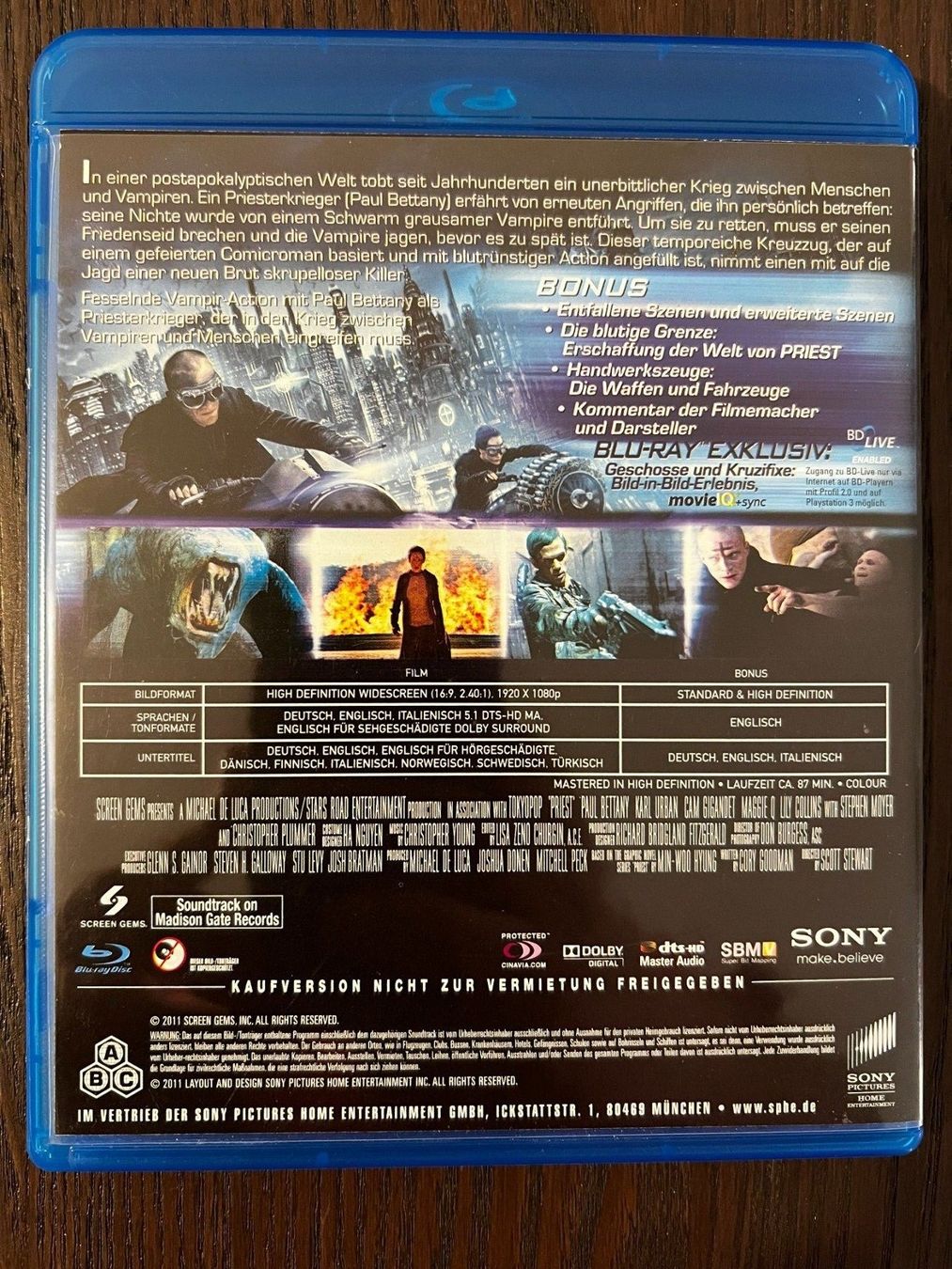 Alle DVDs: Priest – Gebraucht aus Zürich von Blu-ray_ZH 1