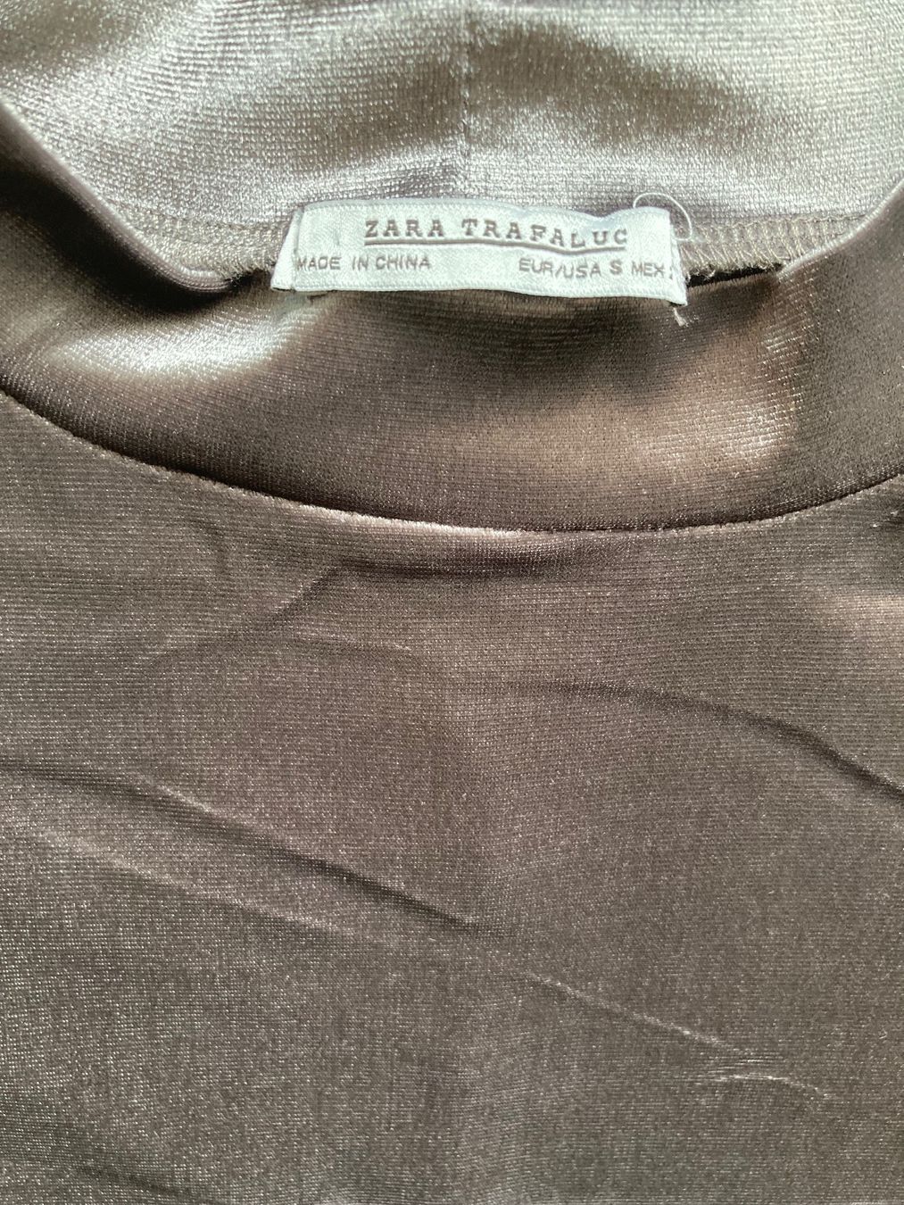 Zara Vestiti: Robe en velours gris taille S – Usato da Genève venduto da ct_fqr8 1