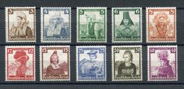 Deutsches Reich Mi Nr. 588-597** - Katalogpreis 180Euro