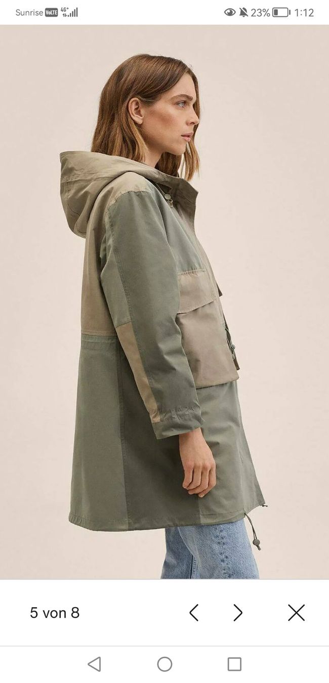 Mango Giacche: Mango Safari Parka khaki S 36 – Usato da Uster venduto da b4x_ric 5