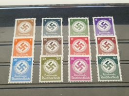 Deutsches Reich Dienst Hakenkreuz Briefmarken POSTFRISCH