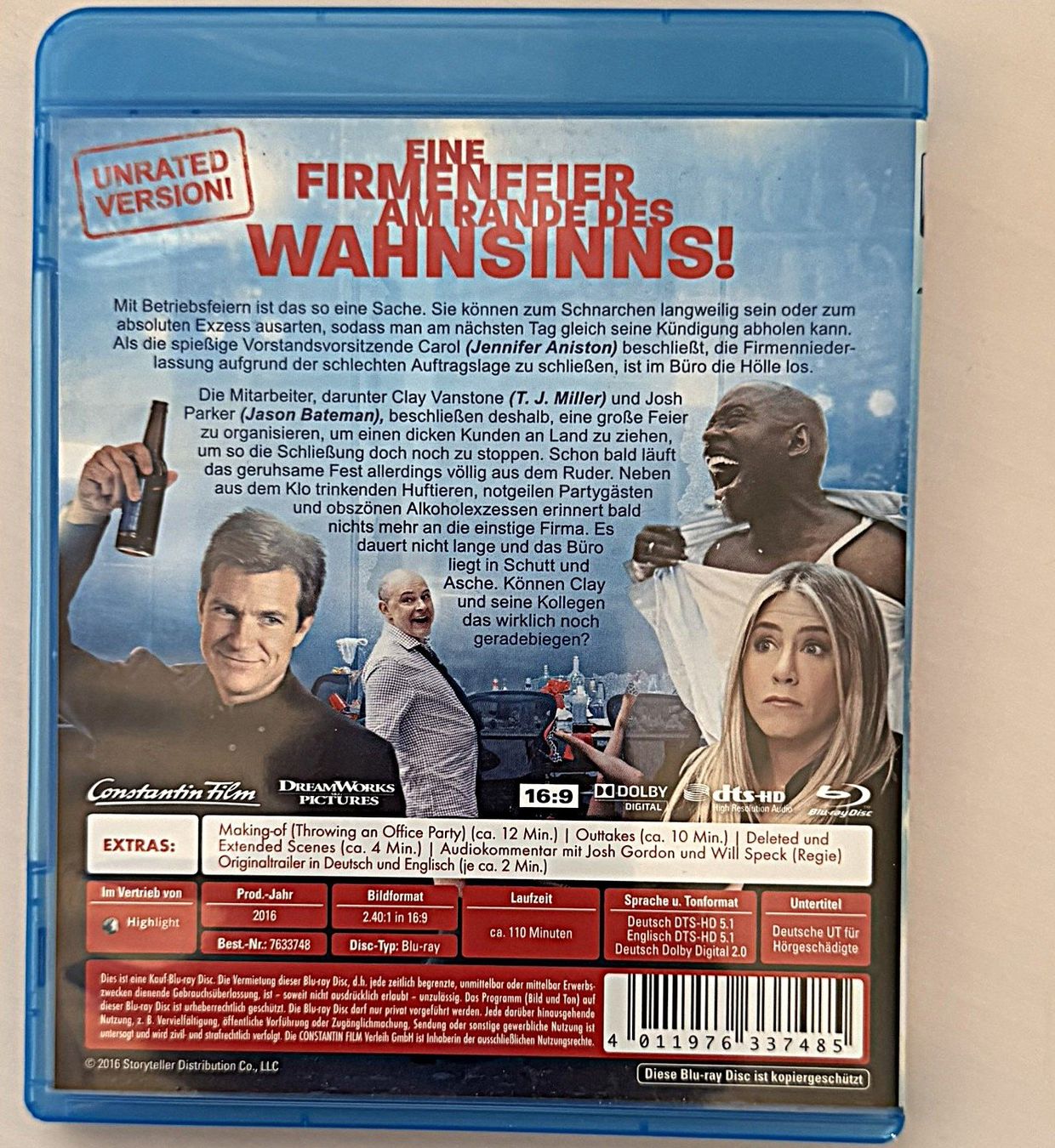 Tutti i DVDs: Dirty Office Party Unrated Blu-ray – Usato da Lommis venduto da manmarmi 1