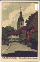 Schönenwerd - An der Schmiedengasse - Künstlerkarte - Litho