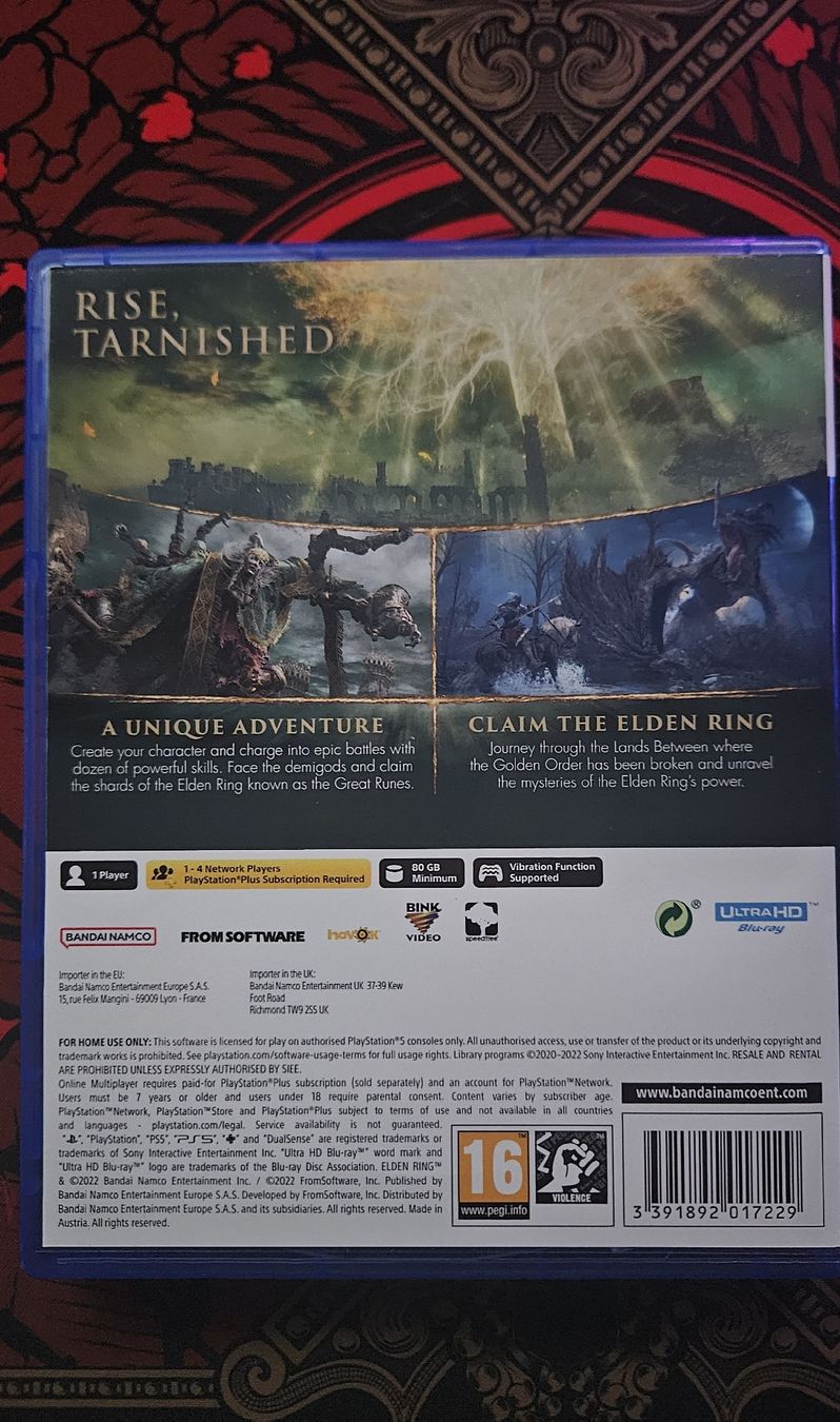 Spiele: Jeu vidéo Elden Ring PS5, comme neuf, utilisé deux fois. – Neu (gemäss Beschreibung) aus Pully von Hookkingdom68 1