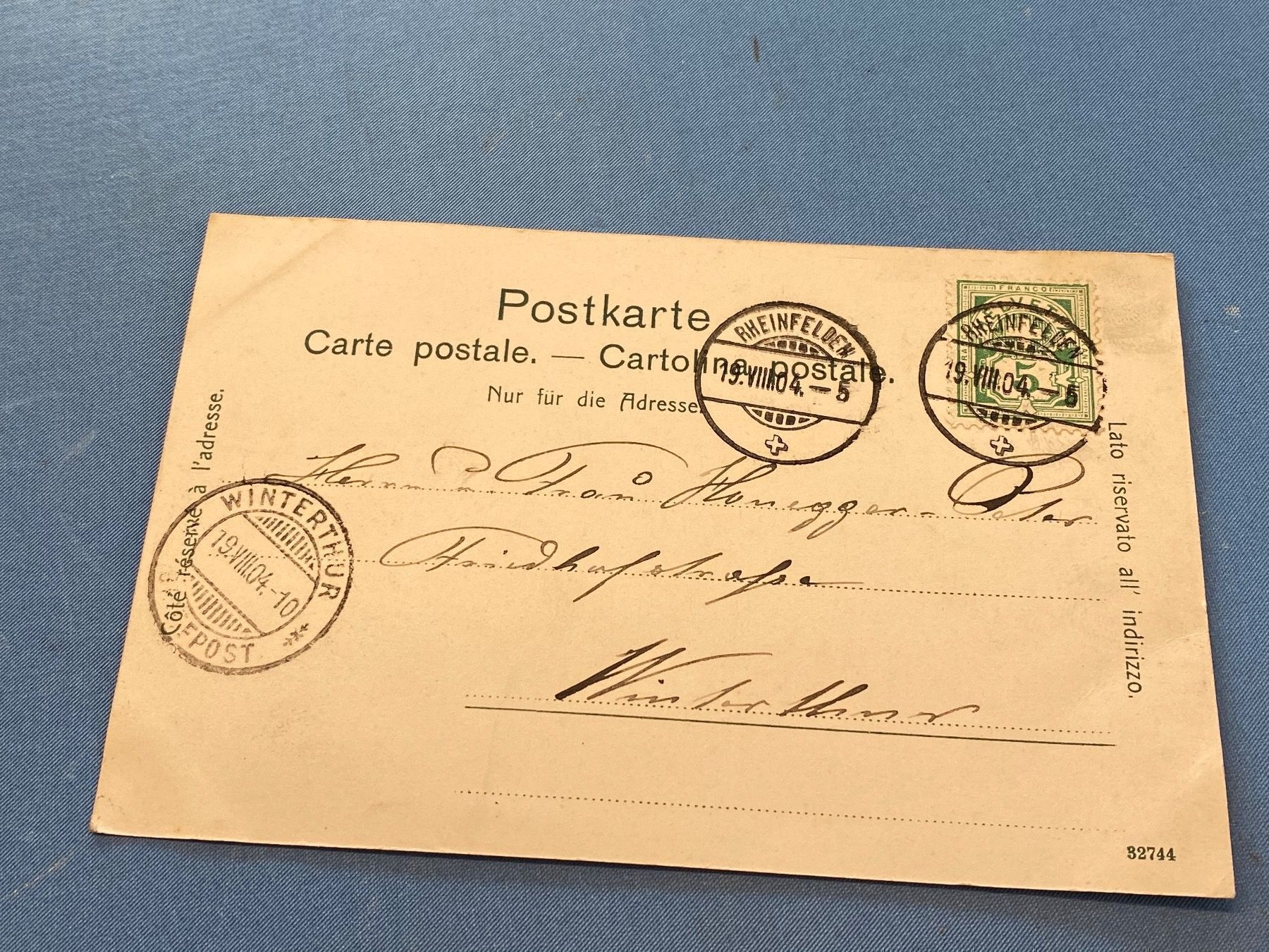 Cartoline postali: Rheinfelden Saline – Usato da Mosnang venduto da Goldwasser 6