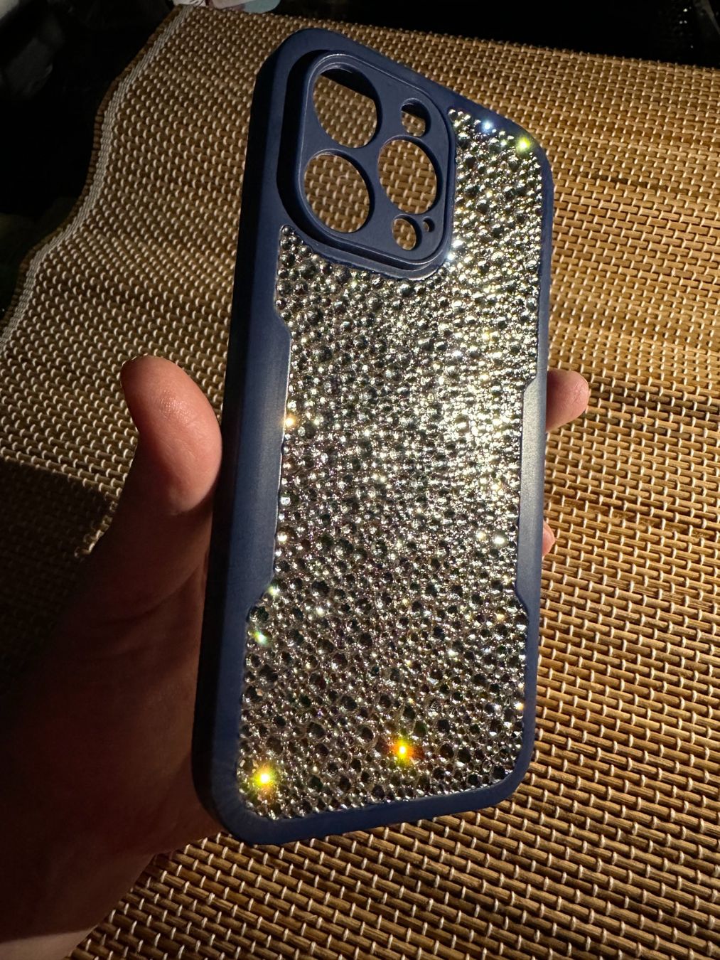 Cover & Protezioni schermo: Luxury 360 Full Body Front+Back Navy Blue, iPhone 14 Pro Max – Nuovo e nell'imballaggio originale da Genève venduto da AGBERG 3