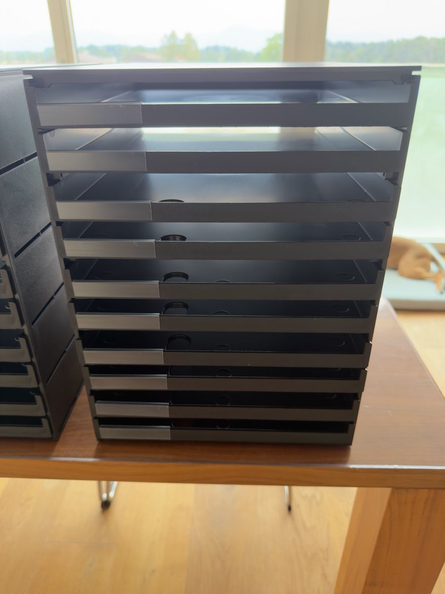 Sistemi di archiviazione: 1x styro Schubladenbox styroval pro 10 Fächer schw. Nr. 2/3 – Nuovo (secondo la descrizione) da Merenschwand venduto da stardust.12 6