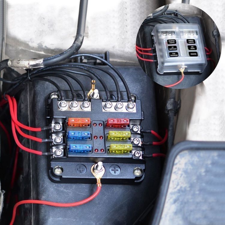 ATC Flachsicherung Sicherungshalter Stromverteiler mit Status LED 30A