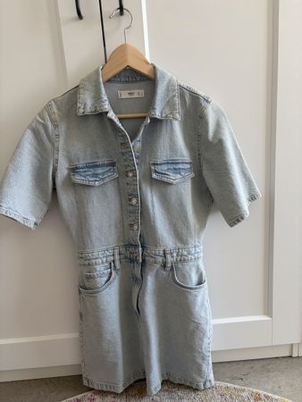 Denimkleid kurzarm