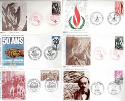 6 Stück FDC Frankreich