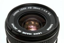 Canon FD 28mm f/2.8  S.C. MADE in JAPAN