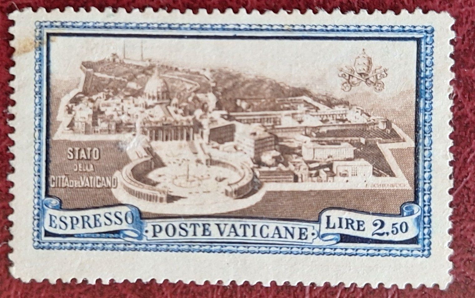 Tutti i francobolli: Rare timbre Vatican - Poste Vaticane L. 2.50! – Usato da Genève venduto da JLV01