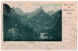 Seealpsee - Gruss aus dem Appenzeller Land, gelaufen 1902