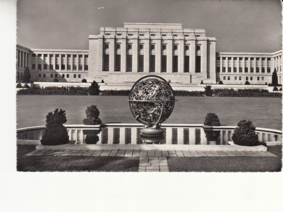 Cartoline postali: Genève Palais de Nations Unies ca. 1945 – Usato da Bürglen TG venduto da StampGraf