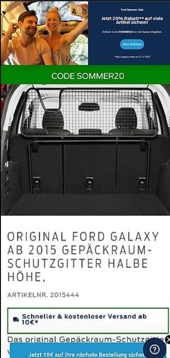 Cages, transport & sécurité: Gepäckraum Gitter – D'occasion à Glattbrugg par B_B