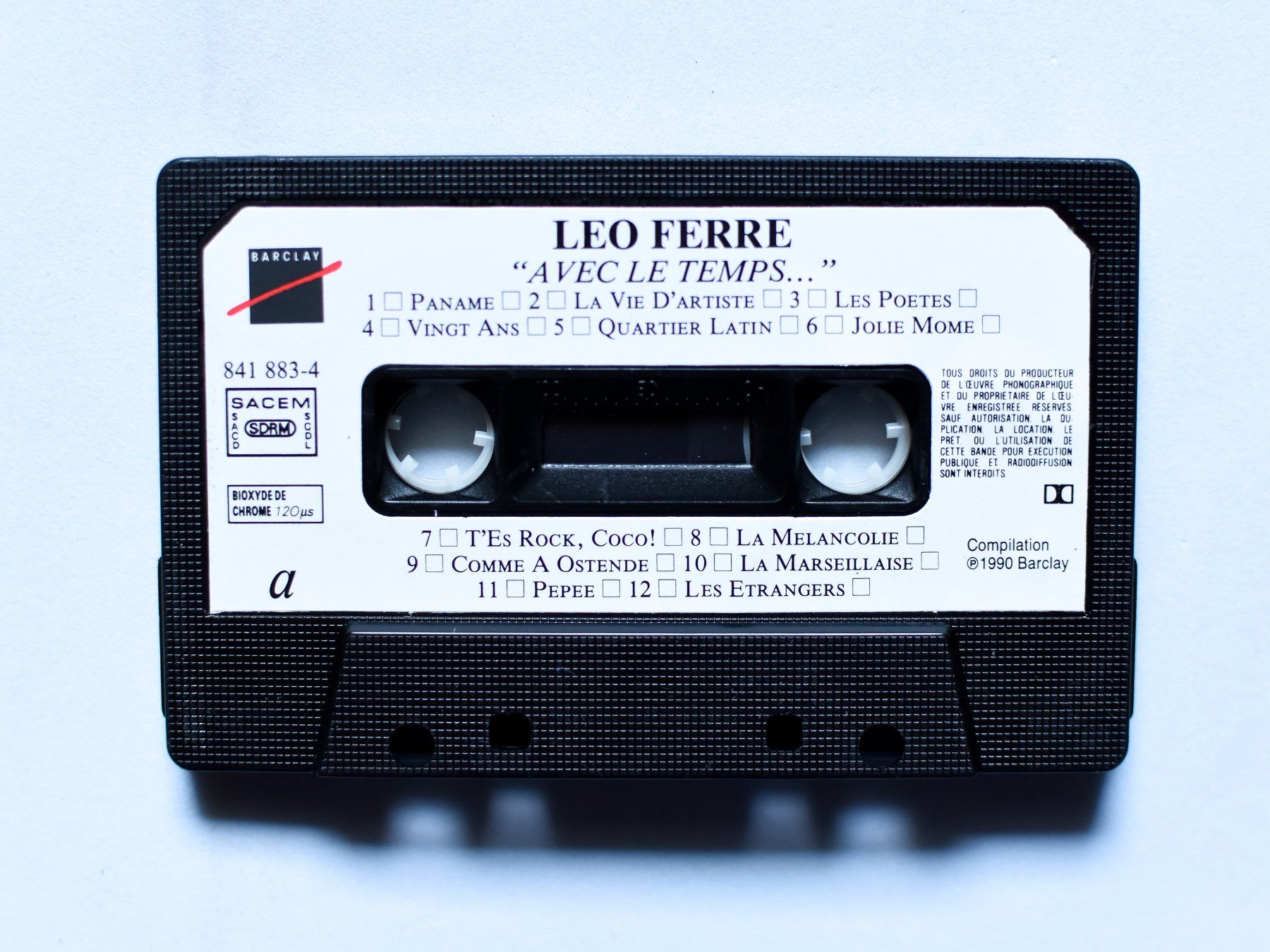 Cassettes audio: Léo Ferré - Avec le temps (MC) – D'occasion à Belmont-sur-Yverdon par ag97 1