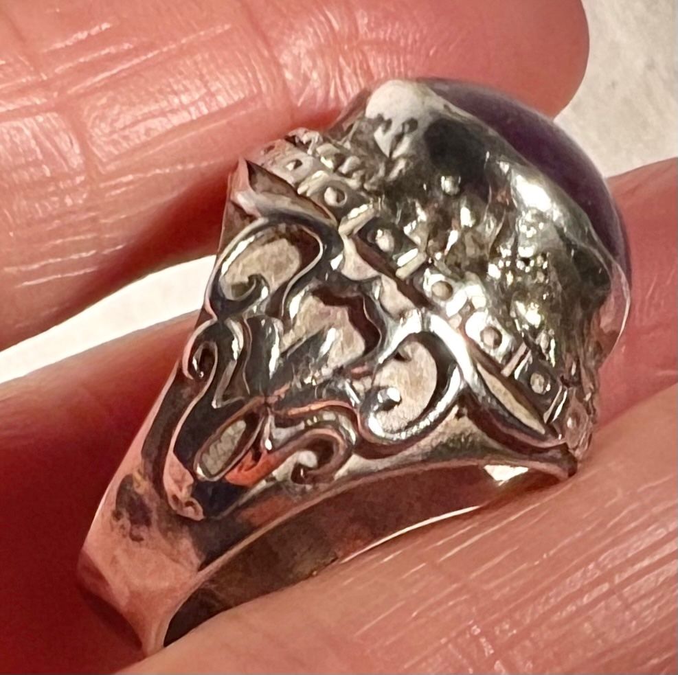 Ringe: Bague argent 925 avec rubis étoilé, doigt 56 – Gebraucht aus Genève von DELIRBEADS 4