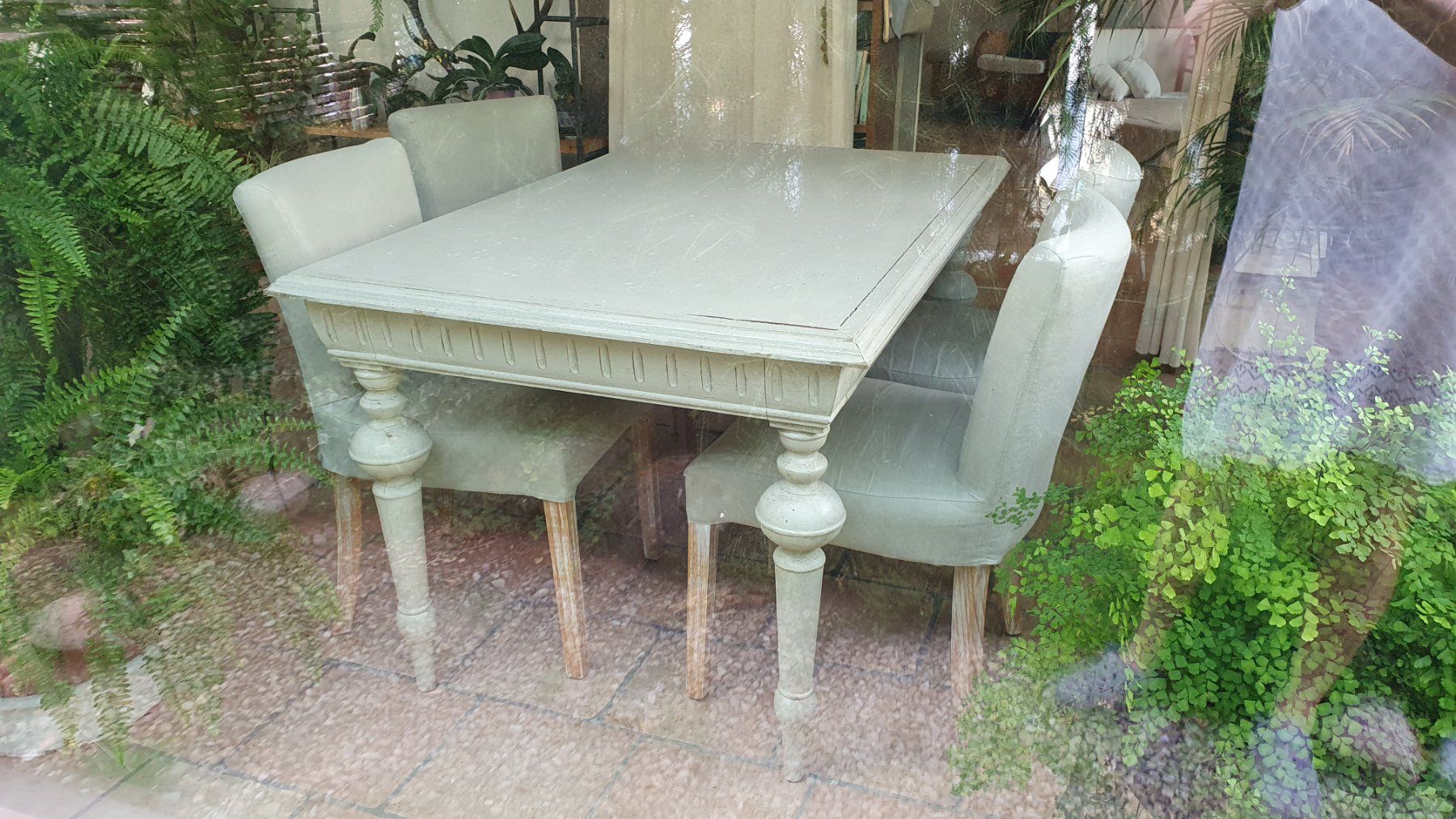 Tavoli: Romantische Shabby Chic Essgruppe – Usato da Jona venduto da Lucie.P 3