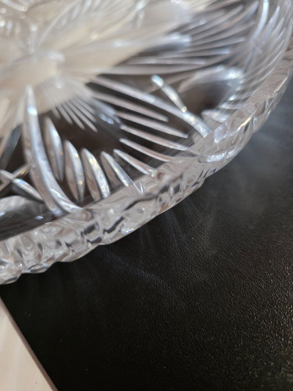 Piatti di portata: schwere Kristall Glas Servier Platte Teller – Usato da Walterswil BE venduto da Lonitti 4