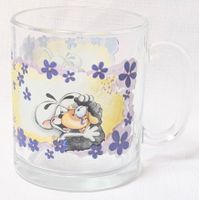 Vintage Diddl Glas Tasse - Sammel Tasse - Tee Tasse