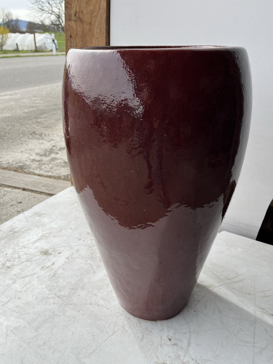 Tutte le decorazioni: Garten-Vase//Topf Keramik, rot – Nuovo (secondo la descrizione) da Wetzikon ZH venduto da seli03 5