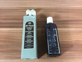 Alte Pelikan Stempelfarbe Glasflasche Schwarz mit Karton