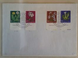 JB8) 1960, Pro Juventute FDC ohne Adresse mit Tabs