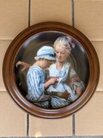 Div. Albert Anker Sammlerteller mit Holzrahmen