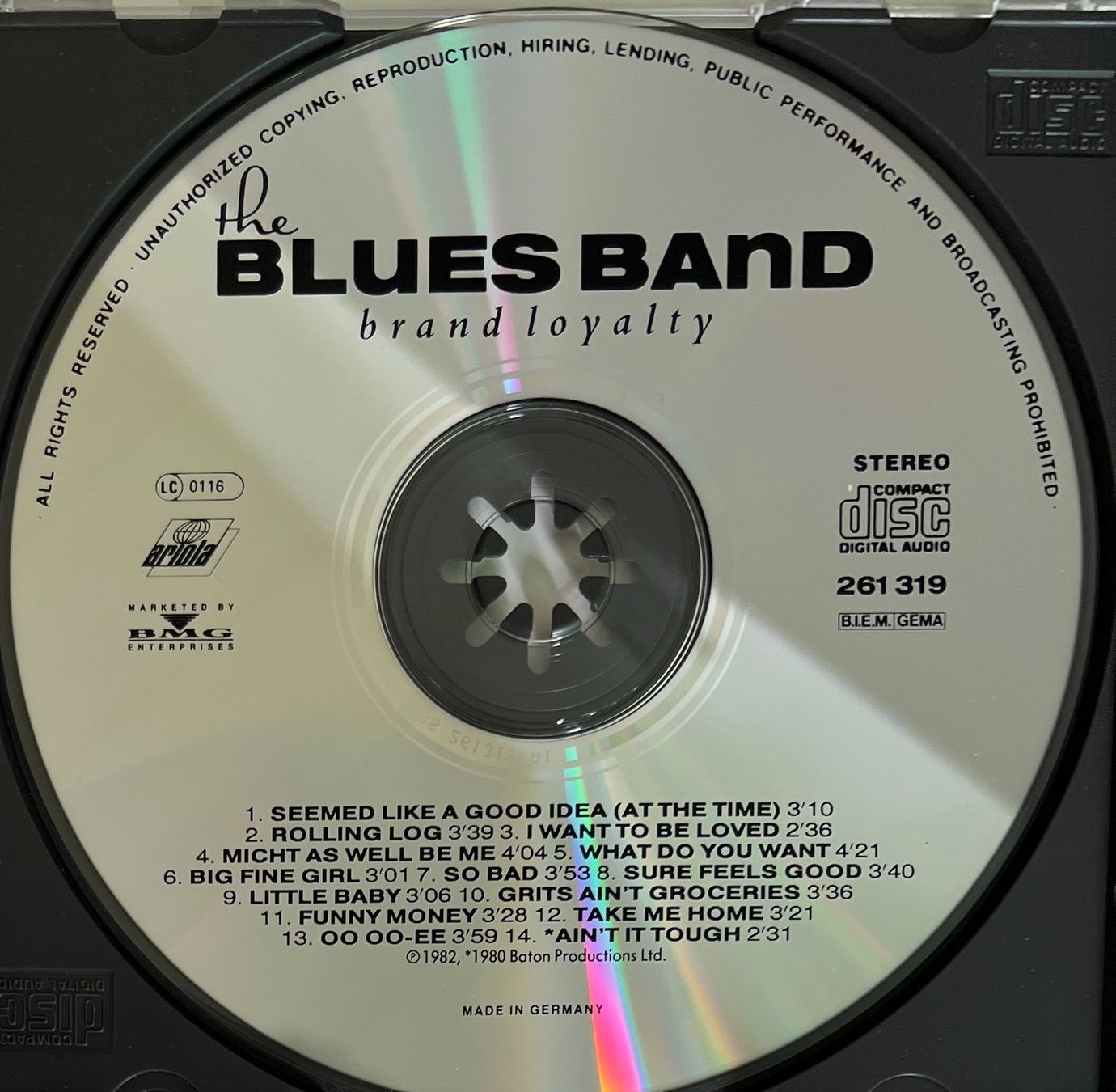CD: BLUES BAND / Brand Loyalty – Usato da Bischofszell venduto da kustavi 2