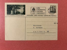 Postkarte Gevaert Photo Basel 1958 Schloss Arenenberg
