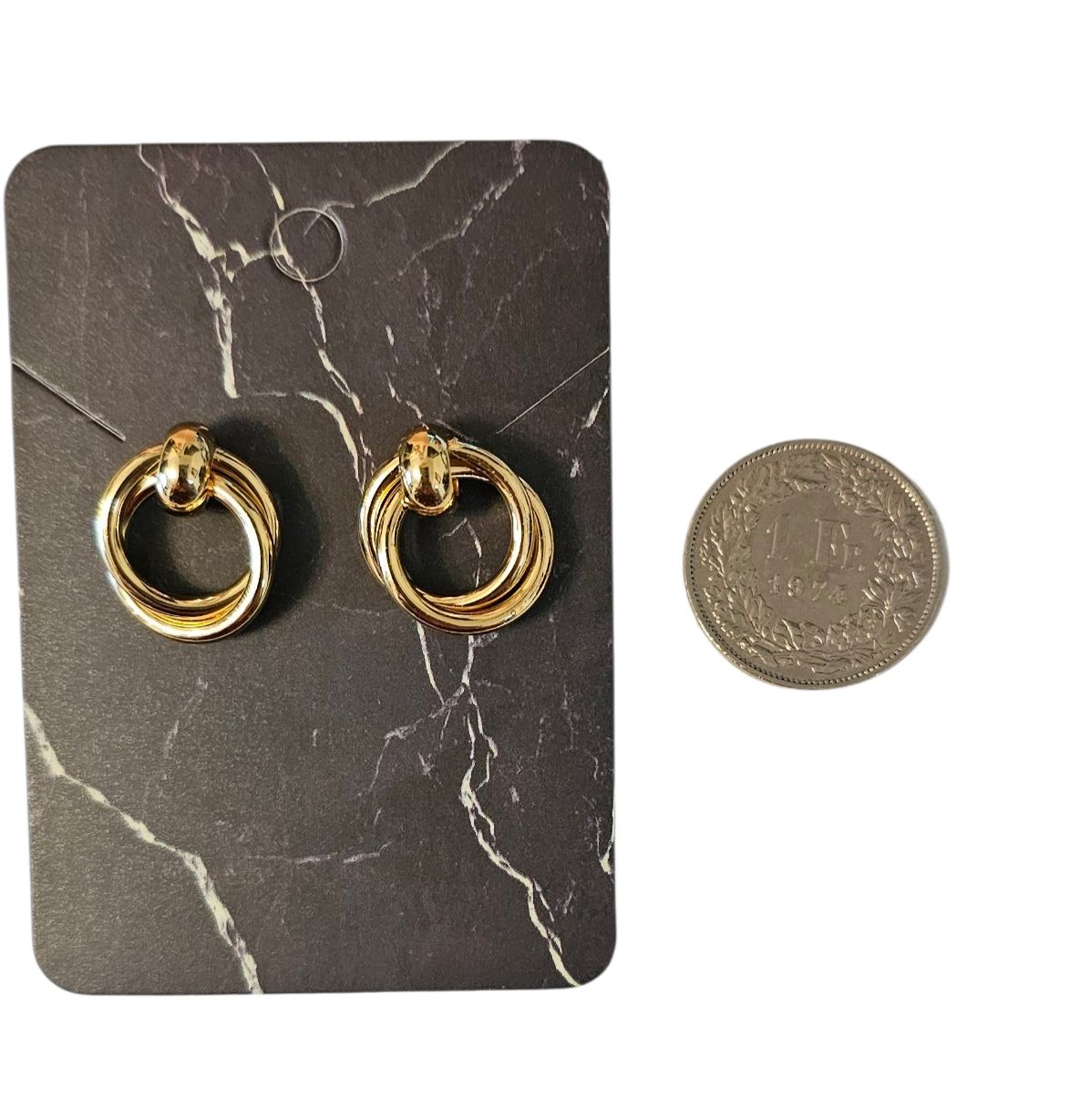 Ohrringe & -stecker: Ohrringe goldig, Edelstahl 304 – Neu und originalverpackt aus Langenthal von SecondChanceShop 2